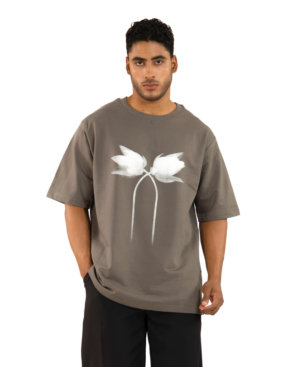 "grey Oversized T-Shirt "